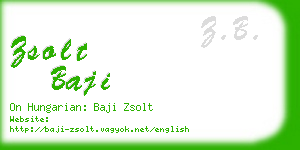 zsolt baji business card